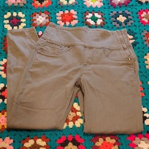 Spanx Solace Olive Green High Rise Jean Womens Medium